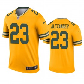 Miesten Green Bay Packers NFL Pelipaita Jaire Alexander 23 Kulta Inverted Legend